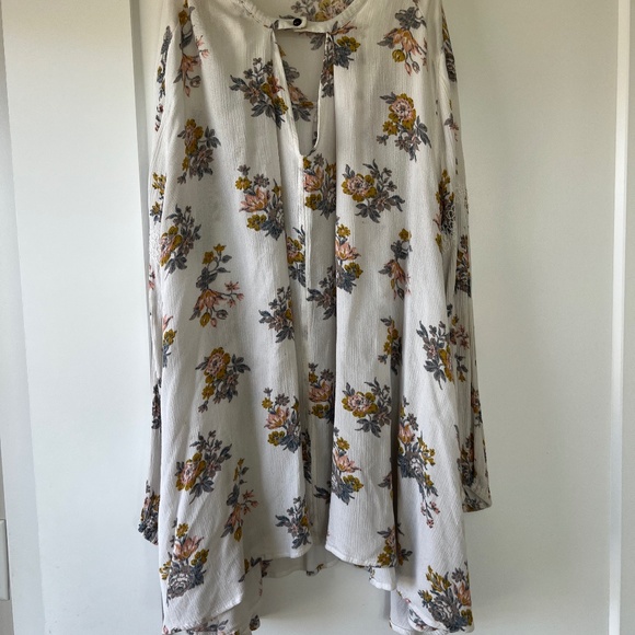 Vintage Free People Flowy Shirt size S - Picture 1 of 6